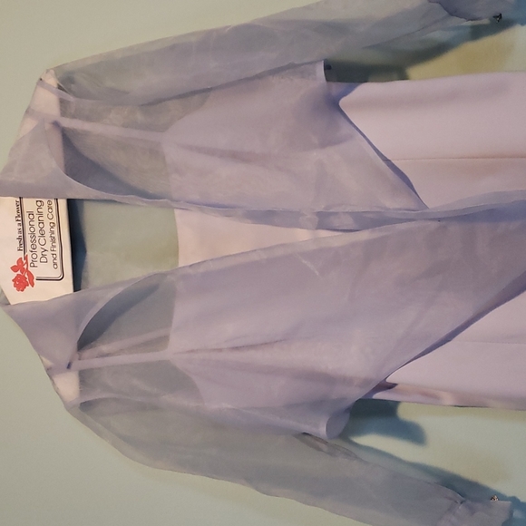 Stunning like new dry cleaned dress and sheer jacket with exquisite buttons - Picture 4 of 16